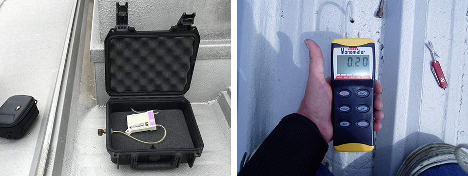 -time or Data-Logger differential pressure data collection systems